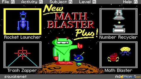 Math Blaster: An 80s Arcade Adventure for the Budding Mathematician!